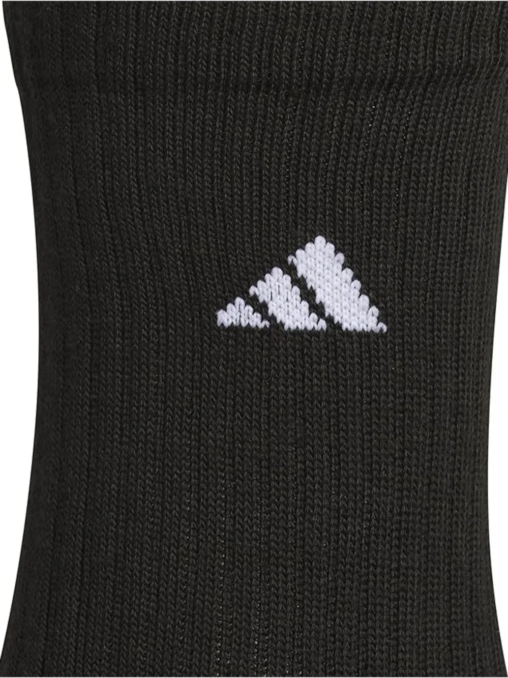 NEW Boys Adidas Black Crew Athletic Socks - Pack of 6 size L 5Y-7Y